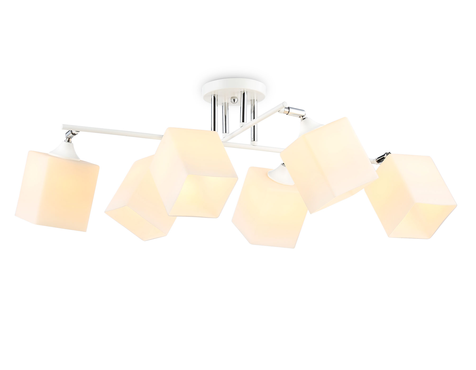 TR303088/6 WH/CH/FR белый/хром/белый матовый E27/6 max 40W 840*620*260
