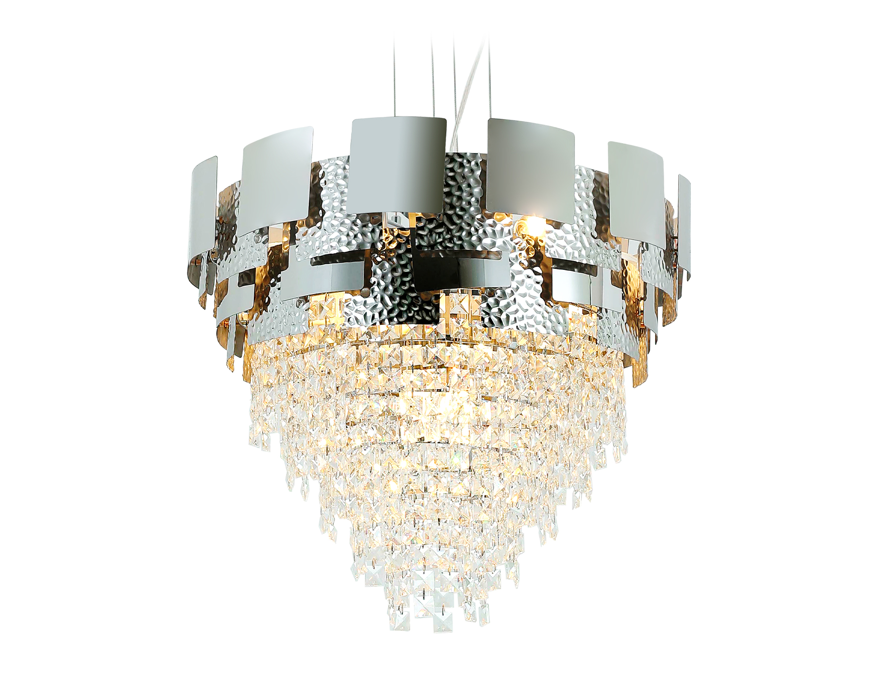 TR5242/9 SL/CL серебро/прозрачный E14/9 max 40W D600*840