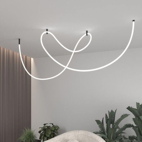 Гибкий неон 336 Led 12 Вт IP20 4200K Full light круглый дневной белый, 8 м