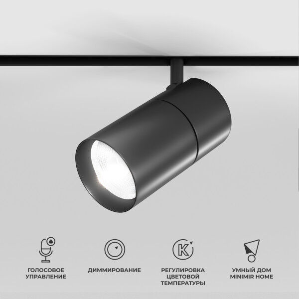 Slim Magnetic Умный трековый светильник 20W 2700-6500K Dim R03 (черный)