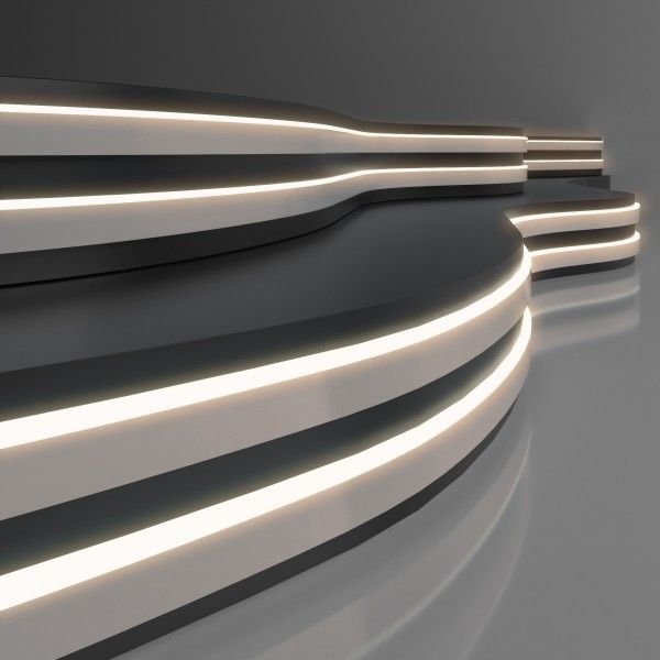 Светодиодный гибкий неон 24 В 10 Вт/м 120 Led/м 2835 IP65, дневной белый 4200K, 5м