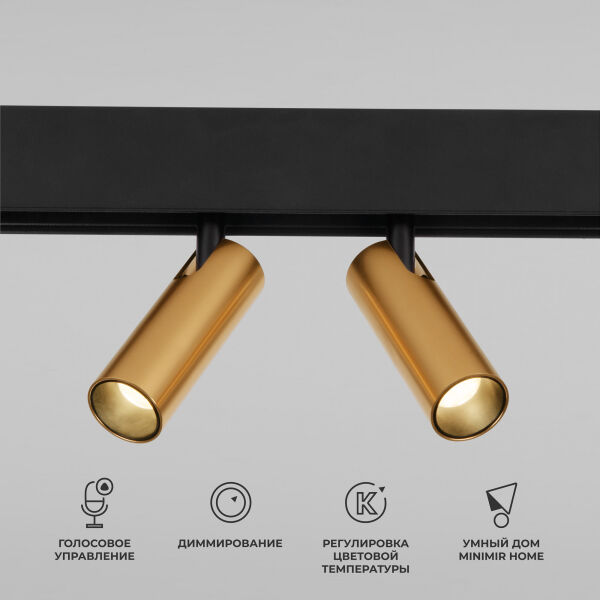 Умный трековый светильник 14 Вт 2700-6500K Dim Dual Slim Magnetic