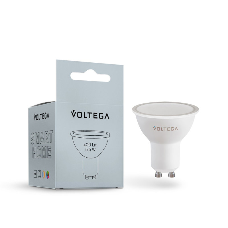 Светодиодная лампа Wi-Fi MR16 GU10 5,5Вт Цветная (RGB) + Комбинированная (MIX) диммируемая 110°