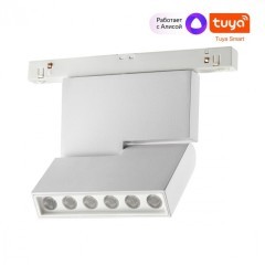 359493 Трековый светодиодный TUYA SMART светильник Novotech Flum CRI90+ 3000-6500К 960Лм 24° 12W Bluetooth, голосовое управление (через хаб)